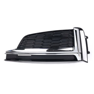 Grille de protection de phare antibrouillard avant en plastique argenté, motif nid d'abeille hexagonal, neuve pour Audi A5 S-Line B9.5 2020-2024 - Product Image 2