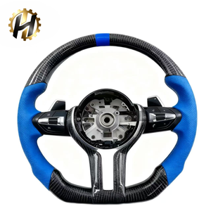Volant sport en cuir et fibre de carbone HZ personnalisé pour <span class=keywords><strong>BMW</strong></span> M3 M5 Série 3 Série 5 F10 F20 F30 F31 F32 - Product Image 3
