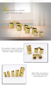 Mini Giấu Bản Lề Đồ Trang Sức Hộp Giấu Bản Lề Đồng Nhỏ Bản Lề 8Mm - Product Image 5