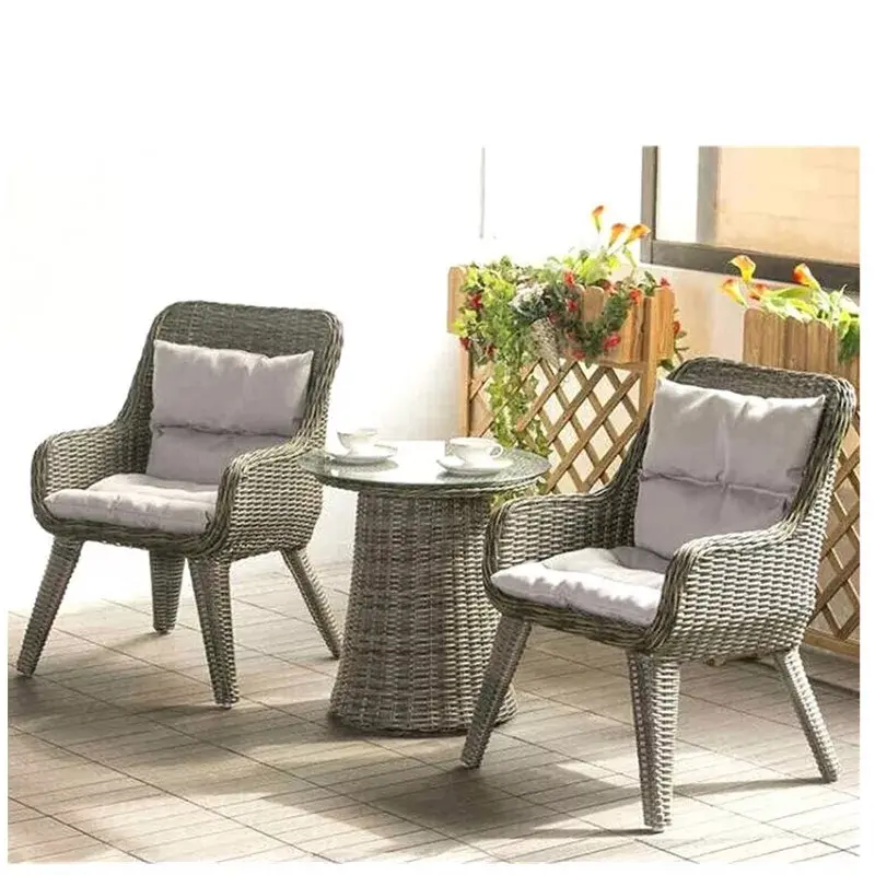Amazon Rattan Stuhl Couch tisch Kombination für Balkon Gartenmöbel Garten Set Rattan / Wicker