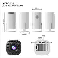Proyektor Gaming YDH--P30GE 600 Lumens Android 11 BT5.0 Auto Focus 3D 100-inci Proyektor Video Home Theater