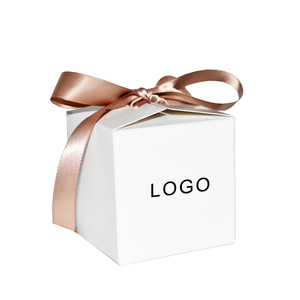 White Sweet Packaging Boxes Small Business Can Print Your Logo <strong>Custom</strong> Fold Packaging Square White Square Fancy Boxes for Parties - Product Image 1