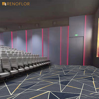 Rouleau de tapis de casino en PP tissé lavable de grande taille avec logo personnalisé abstrait imprimé haute définition pour chambre d'hôtel couloir usage domestique