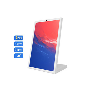 Tablette Android 15,6 pouces 10000 mAh POE NFC Wi-Fi 4G en forme de L, écran tactile, processeur Quad Octa Core Rockchip, Kiosque de feedback client, TPV, ROHS - Product Image 1