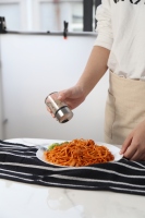 Outils de BBQ de cuisine, petit pot en verre, Shaker, pour sel de mer, poivre, poudre d'épices, avec arrosoir ajustable