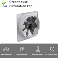Équipement pour petite ferme avicole : Ventilateur de circulation d'air multi-travées en acier inoxydable pour serre agricole, portée 40m, moteur 300W, débit 5800 m³/h