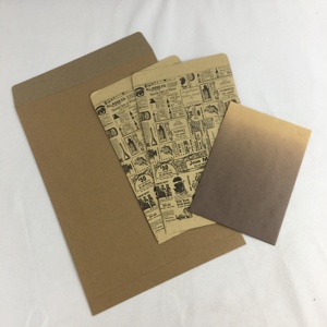 Sacchetto regalo di caramelle biodegradabili sacchetto di <span class=keywords><strong>carta</strong></span> Kraft piatto per l'imballaggio di biscotti stampati con Logo personalizzato stampa a caldo marrone accetta - Product Image 4