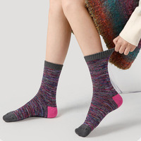 Renaissance femmes hiver chaud coton chaussettes rétro épais mi tube conception en gros pour les femmes