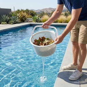 Panier de remplacement pour écumoire de <span class=keywords><strong>piscine</strong></span> Marazual, en plastique ABS avec poignée, pour écumoire murale - Product Image 6