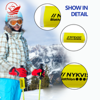 55*135mm populaire nordique Tube crochet boucle nordique Ski sangle support de manchon avec Logo imprimé