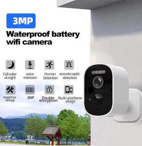 Cámara WiFi Shuzhi 2.5K con Batería, Cámara <span class=keywords><strong>de</strong></span> Seguridad Exterior con Visión Nocturna y Reflector, Cámara CCTV Inalámbrica para el Hogar - Product Image 1