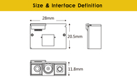 Lector de Códigos de Barras Rakinda, Aplicación Android, Escáner de Códigos de Barras Portátil, Módulo con Interfaz COM, Bajo Costo, 1D/2D, en Stock