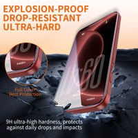 Protection d'écran en verre trempé HD 2.5D de qualité 9H, anti-choc, anti-rayures pour téléphone portable Redmi 13C POCO C65