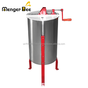 Extractor de Miel Manual de Acero Inoxidable de Alta Calidad, 3 Marcos, Garantía de 6 Meses, Marca MengerBee, 38 cm de Diámetro, 60 cm de Altura - Product Image 3
