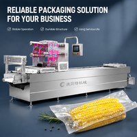 Machine d'emballage sous vide par thermoformage pour légumes frais, salades, produits, scellage de barquettes en rouleaux, emballage alimentaire