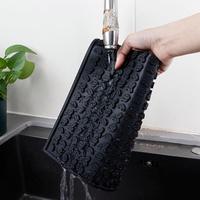 Nouveau support antidérapant en silicone pour ustensiles de cuisine, résistant à la chaleur, pliable, dessous de plat, tapis de séchage pour vaisselle et ustensiles, tapis de bar, tapis de table