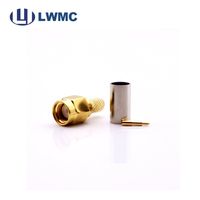Conectores de cable rf, engarce macho SMA para cable RG58, venta directa de fábrica, el mejor precio