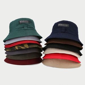 Design Custom Private Logo Letters Woven Label Vintage Reversible Women Men Summer Casual Bucket Sun <b>Hat</b> - Product Image 2