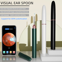 Nettoyeur de cérumen visuel avec caméra, endoscope sûr pour l'élimination du cérumen avec caméra 5M, otoscope lumineux, outils de nettoyage d'oreilles, soins auriculaires