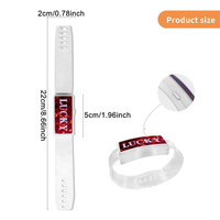 Bracelets lumineux personnalisés bracelet de poignet led pour fête musicale bracelet en silicone led réglable bracelets de concert led en silicone pour événements