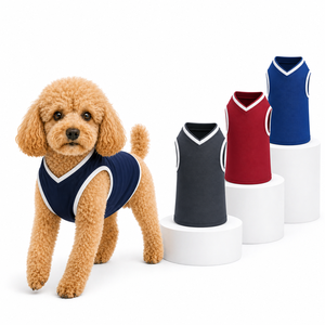 Dog Sports Vest Solid Color Breathable Polyester Vests <b>for</b> Dogs All Seasons Sport Style Pet <b>Clothes</b> - Product Image 1
