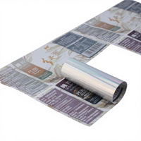 Feuilles d'autocollants adhésifs en vinyle personnalisées, imperméables et recyclables pour étiquettes alimentaires de gâteaux et de bonbons