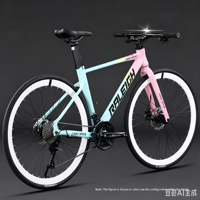 Vélo de route pour adulte en fibre de carbone, 27 vitesses, léger, avec câblage interne soigné, pour course, hardtail, loisirs et fitness en extérieur