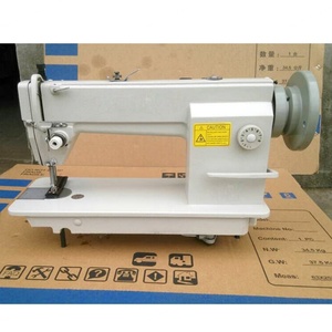 Máquina de Coser Industrial Electrónica de Puntada Fija, Una Aguja, Doble Hilo, de Alta Velocidad, Tipo Post-Bed, Nueva, con Cortahilos Manual, Disen - Product Image 1