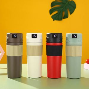 High Quality Custom 400/480Ml 304 Stainless Steel Smart Vacuum Flask Large Capacity Car Bounce <b>Bracket</b> Cup - Product Image 1