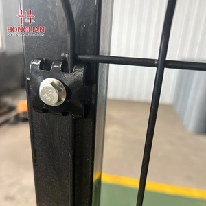 3D hàng rào an ninh cong hàn dây hàng rào lưới 3D cong hàn dây thép lưới Bảng điều chỉnh kim loại PVC hàng rào vườn - Product Image 2