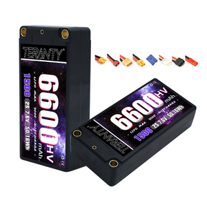 RC Lipo 6600Mah 2S 7.6V Hv 로우 프로파일 하드케이스 쇼티 Lipo 배터리 5.0mm 총알 부어 레이싱 Rc 자동 부팅 150C 7.6V 배터리 - Product Image 1