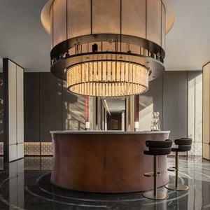 현대적인 디자인 가정용 대형 천장 샹들리에 호텔 클럽 게스트 하우스 로비 프런트 데스크 레저 커피 바 공간 - Product Image 3