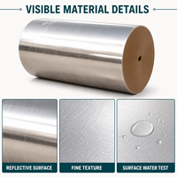 Rouleau de papier laminé aluminisé, doublure d'emballage réfléchissante, papier métallisé pour la conversion de carton ondulé