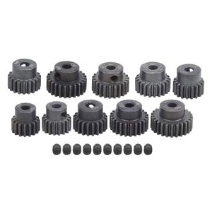 Set di motori a pignone cilindrico in metallo 10x per veicolo telecomandato auto RC su scala 1/10 - Product Image 5