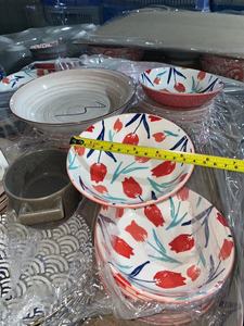 Pad in ấn đầy màu sắc gốm tấm món ăn và bát mix được bán bởi các tấn - Product Image 6