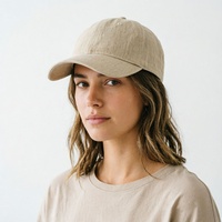 Gorra de Béisbol Personalizada al por Mayor, Gorra de Lino Transpirable y Ligera de 6 Paneles para Hombre y Mujer