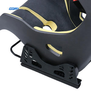 Asiento de coche de fibra de carbono seca con logotipo bordado en acero y cuero Alcantara Napa para McLaren 570 - Product Image 4
