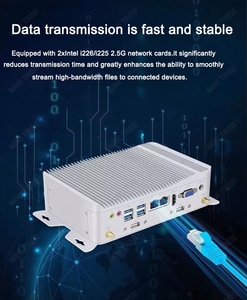 Mini PC industriel à port 6-COM intégré N100 Quad Cores double 2.5G HD VGA GPIO 4G LTE Win11 Linux Mini ordinateur sans ventilateur 16G RAM - Product Image 6