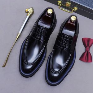 Zapatos Formales de Negocios para Hombre, Elegantes y Modernos, con Punta en Pico, Estilo Coreano, de Cuero, Versátiles - Product Image 4