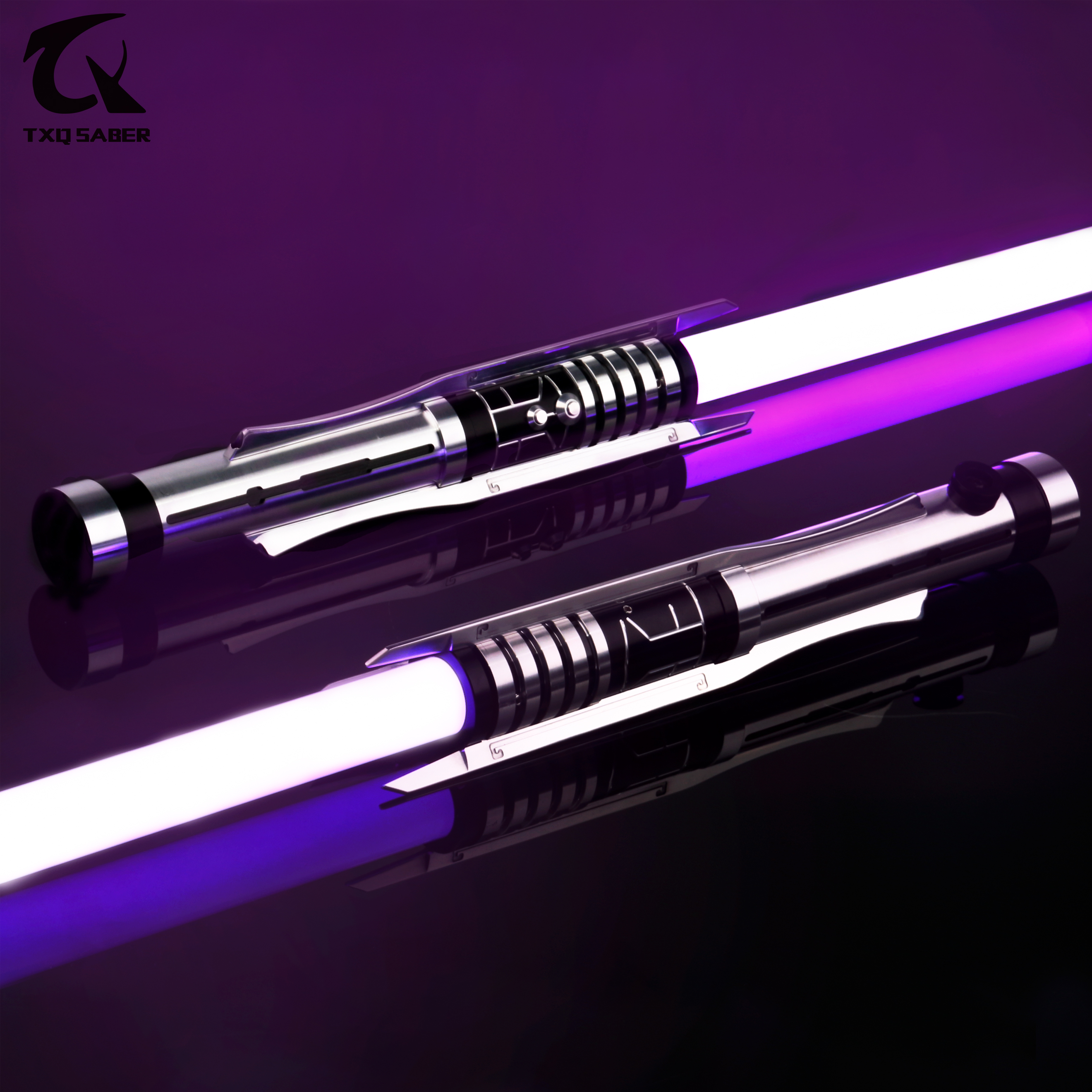 Световой меч TXQSABER RVJ Ghv3 pixel sith с металлической ручкой, 1 дюйм, лезвие 12 цветов, 16 шрифтов, яркое изменение громкости с Blaster FOC Laser