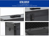 Personnalisé valise à outils en aluminium noir
