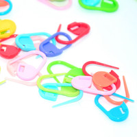 Épingles de sûreté en plastique colorées de 22 mm, 50/1000 pièces, outils de tissage DIY dédiés pour marqueurs de tricot, aiguilles à fil et boucles de marquage de pulls