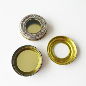 Scatola di latta Snus tonda in metallo personalizzata di alta qualità con chiusura in alluminio con coperchio - Product Image 1