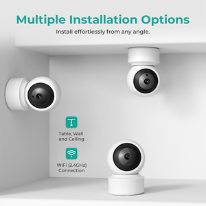 Cámara de Seguridad WiFi 2K para Interiores OEM ODM, 360 °   Cámara Inteligente para el Hogar con Detección Humana por IA, Audio Bidireccional y Personalizable - Product Image 4