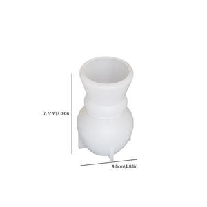 Early Riser Moule en silicone pour bougeoir à <span class=keywords><strong>colonne</strong></span> minimaliste de style européen pour base de bougie d'aromathérapie <span class=keywords><strong>et</strong></span> présentoir en plâtre - Product Image 6