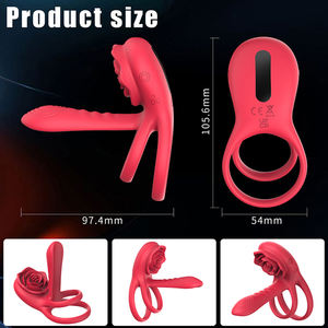 Anillo Vibrador Recargable a Prueba de Agua de Segunda Generación con Control Remoto para Parejas, Comparte el Placer de la Masturbación. - Product Image 2
