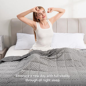 <span class=keywords><strong>Couverture</strong></span> <span class=keywords><strong>lestée</strong></span> en gros, <span class=keywords><strong>couverture</strong></span> de gravité toute saison, lavable, antimicrobienne, avec des billes de verre de qualité supérieure, 20 lb, <span class=keywords><strong>couverture</strong></span> pour adulte - Product Image 4