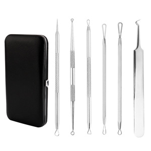 Stainless Steel Acne Needle Kit 6 Piece Set With Mirror For Face Blackhead Remover Tool - Product Image 4