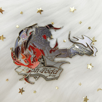 Badge personnalisé en métal, motif dessin animé anime, avec perle transparente dégradée, émail dur plaqué or, pour épingle de revers