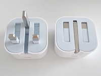 Adaptor dinding pengisi daya Cepat 20W USB A + C, adaptor dinding PD 20W 5V/1A 5V/2,4 A UNTUK iPhone 11 & Laptop colokan UK